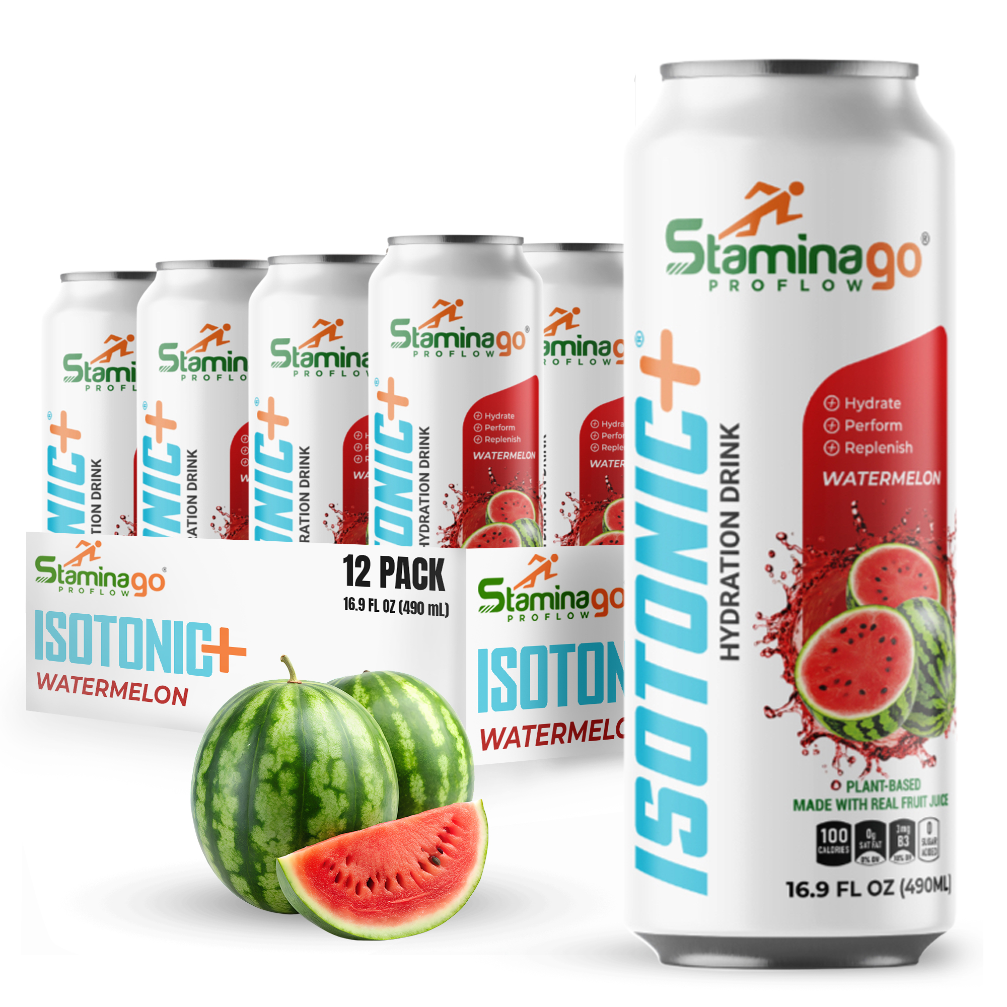StaminaGo ProFlow ISOTONIC+ – Watermelon - Image 2